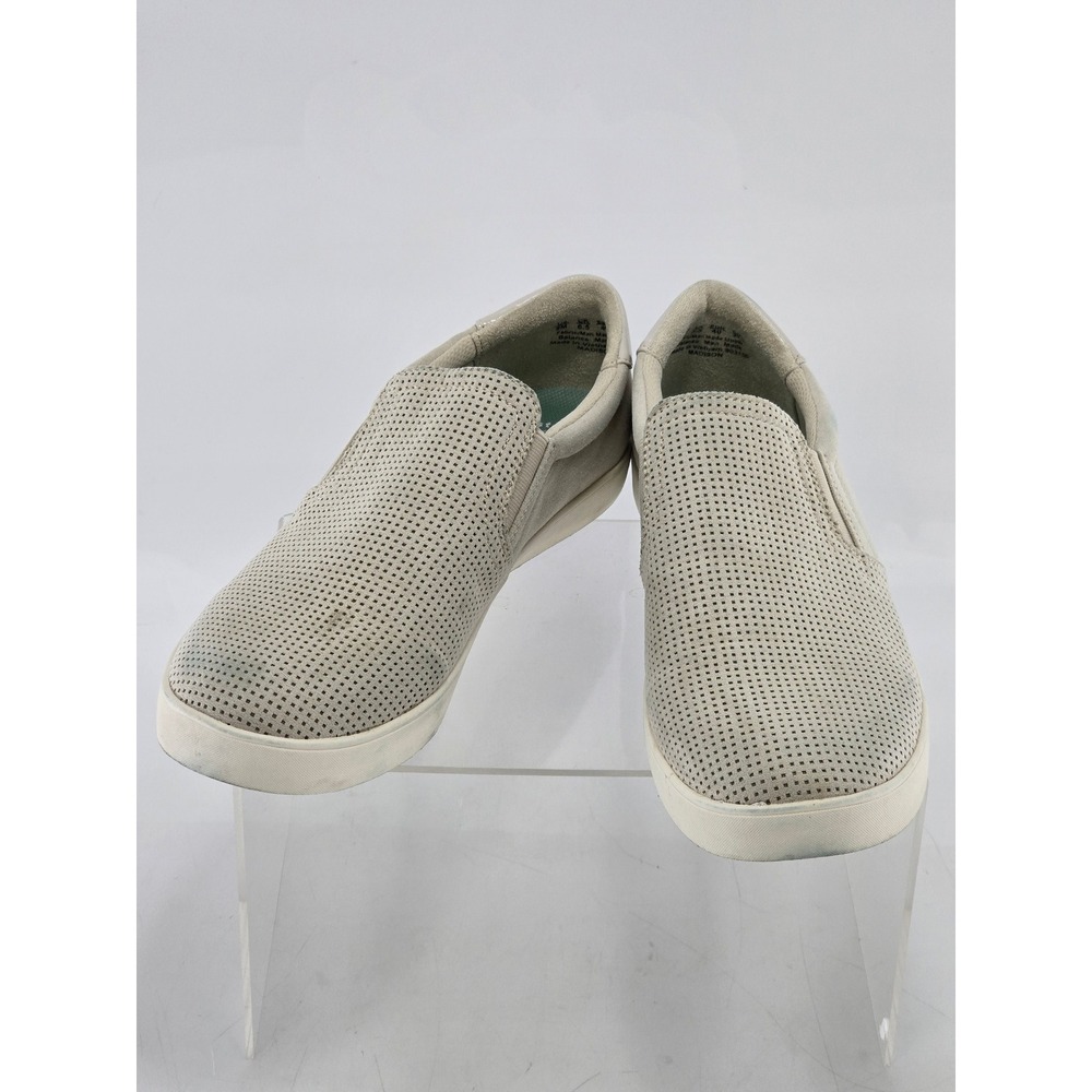 Dr. Scholls Madison Slip On Sneakers Womens 9M Grey Perforated - Good